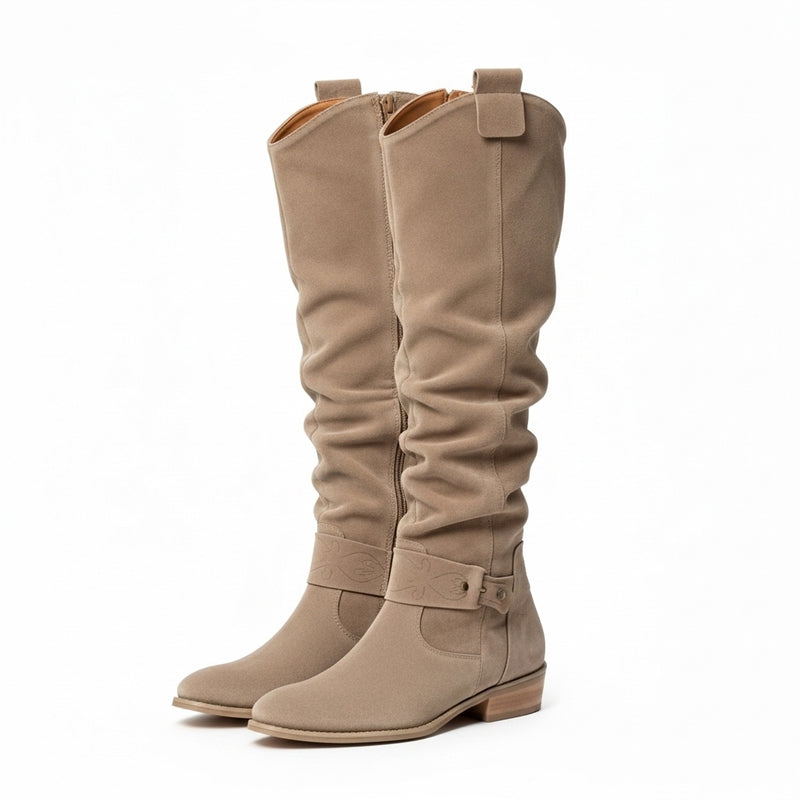 Andra | Cizme lungi din material premium